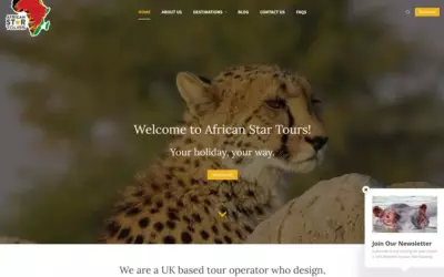 Site Web de Voyages de Luxe en Afrique