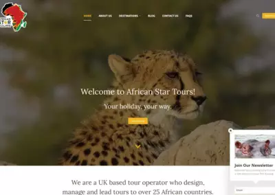 Site Web de Voyages de Luxe en Afrique