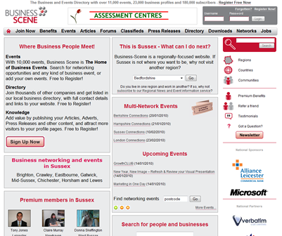 Business Networking, Events and Member Directory