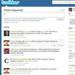 Sample Twitter page
