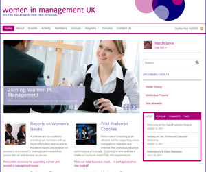 Women in Management website with WordPress and Buddypress