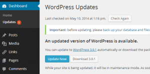 WordPress dashboard screenshot