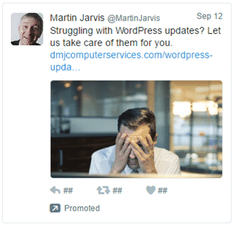 Here's what a promoted Tweet looks like when you run Twitter Ads