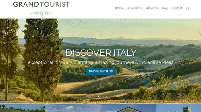 Grand Tourist luxury Italian holiday website