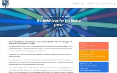 Primary School website built with Divi