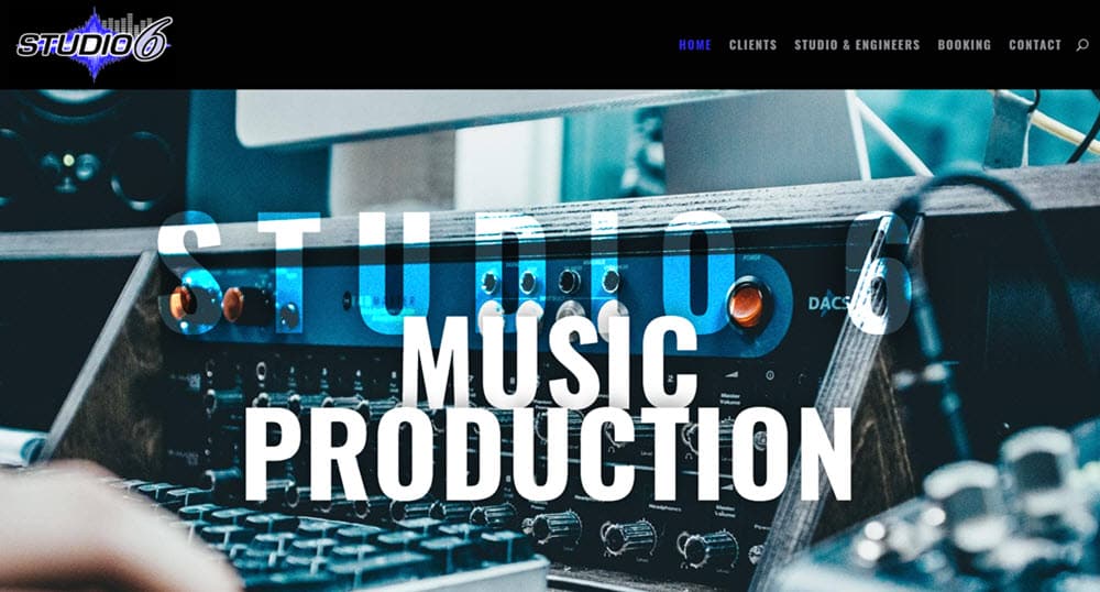 Recording studio and rehearsals website