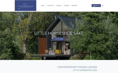 Webflow to WordPress conversion project for Fishing lake and lodges website
