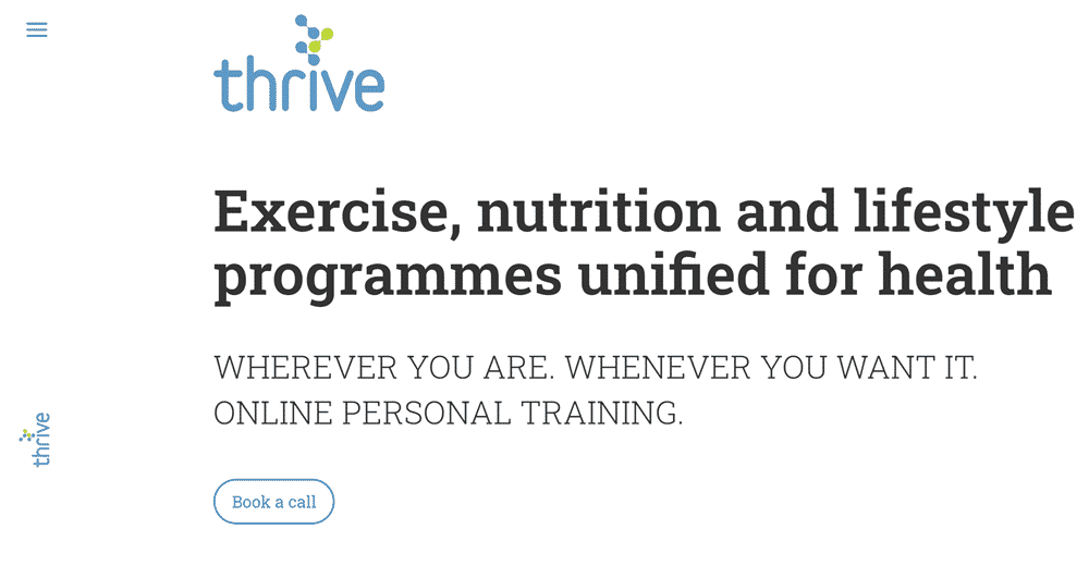 Personal training website in Divi