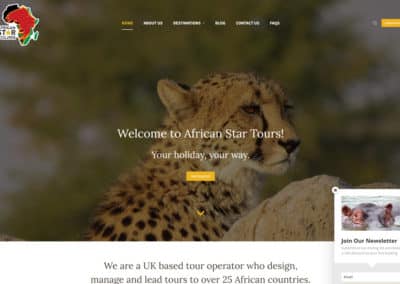 African Luxury Tours Website